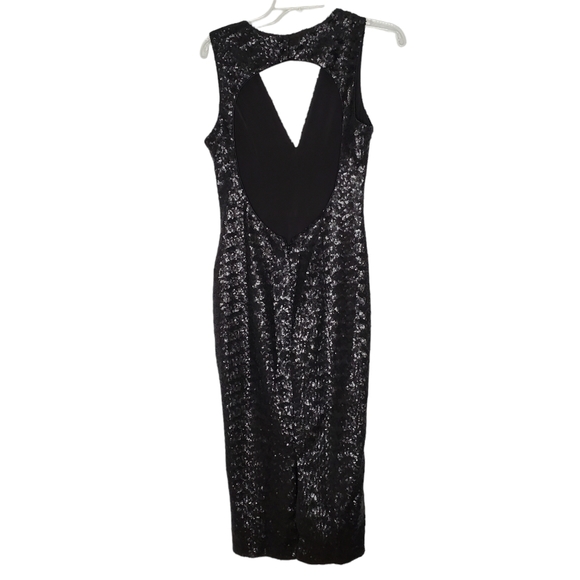 Dress the Population Womens Sequin Halter Dress Size Med NWOT - Picture 2 of 6